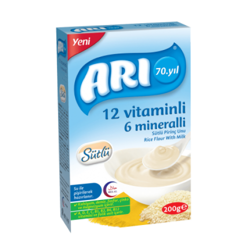 Arı Sütlü Vitaminli Pirinç Unu 200 G